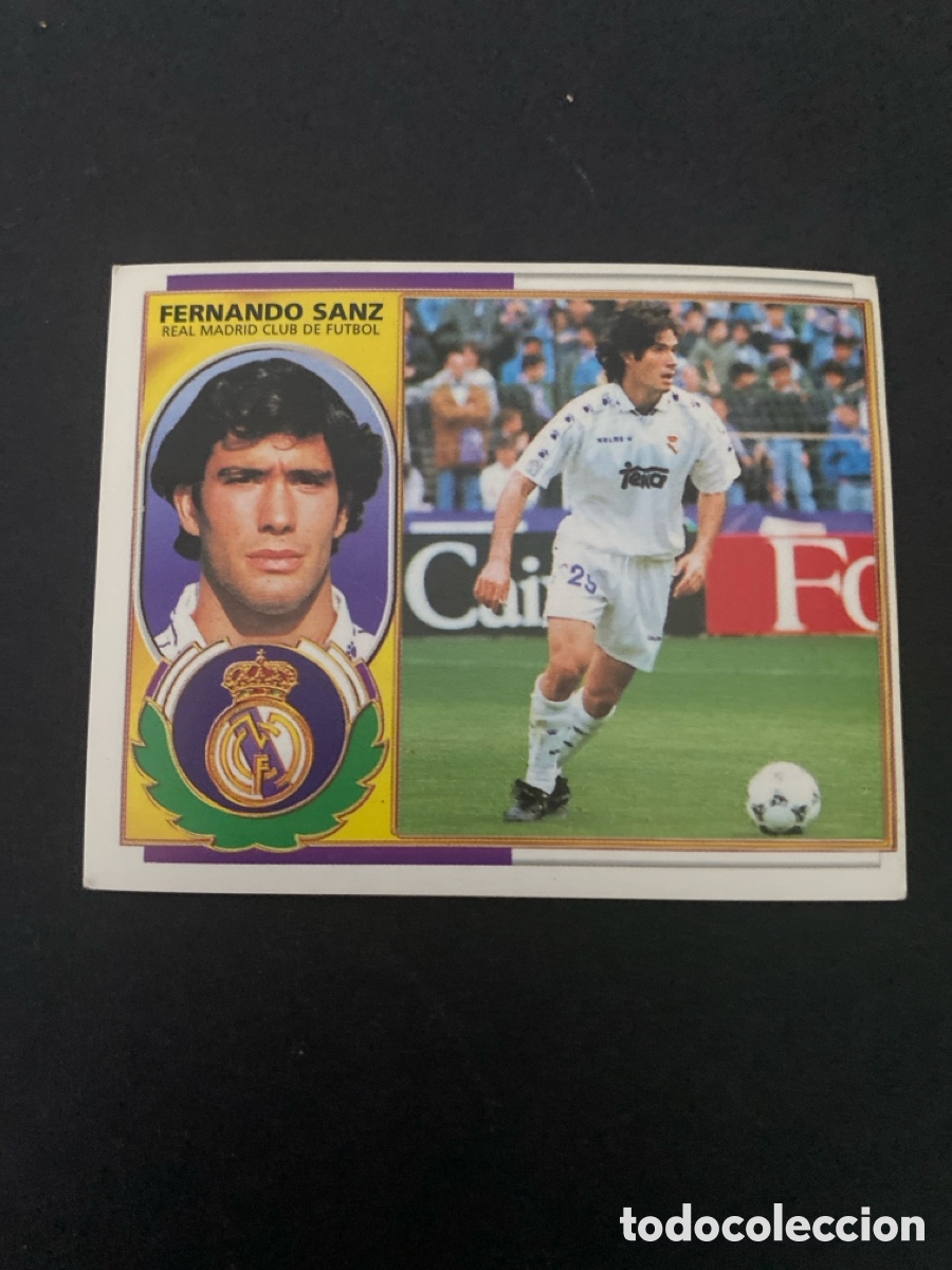 Cromos de f&uacute;tbol: Cromo liga 96/97 Real Madrid nunca pegado