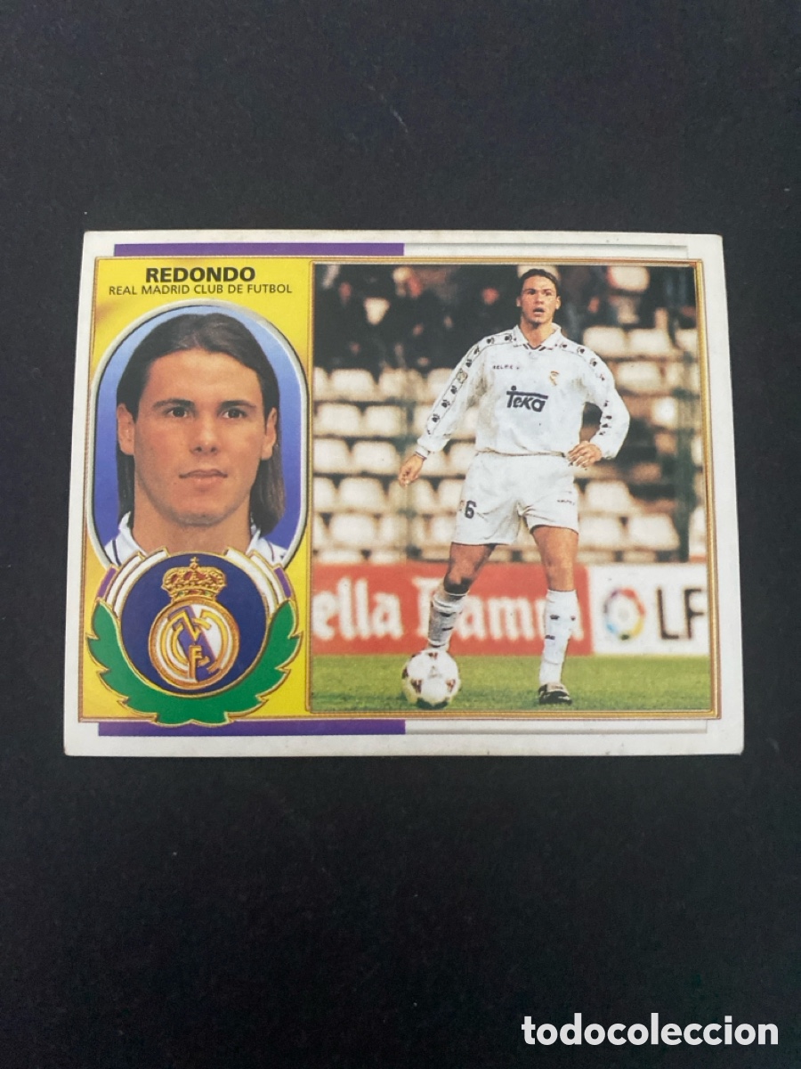 Cromos de f&uacute;tbol: Cromo liga 96/97 Real Madrid nunca pegado