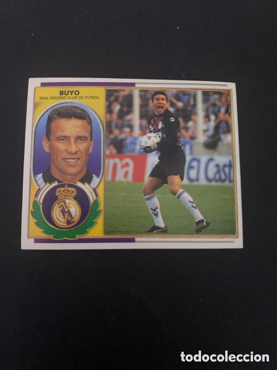 Cromos de f&uacute;tbol: Cromo liga 96/97 Real Madrid nunca pegado