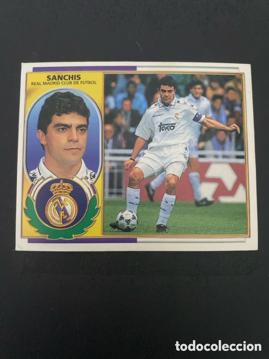 Cromos de f&uacute;tbol: Cromo liga 96/97 Real Madrid nunca pegado