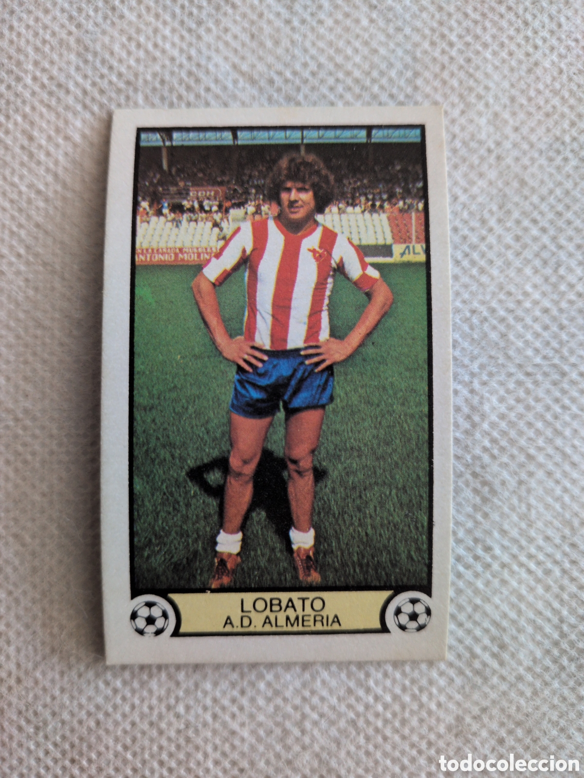 Cromos de Futebol: cromo de la liga 79/80 de ediciones este nunca pegado, &uacute;ltimos fichajes n&ordm; 15 lobato ad. almer&iacute;a
