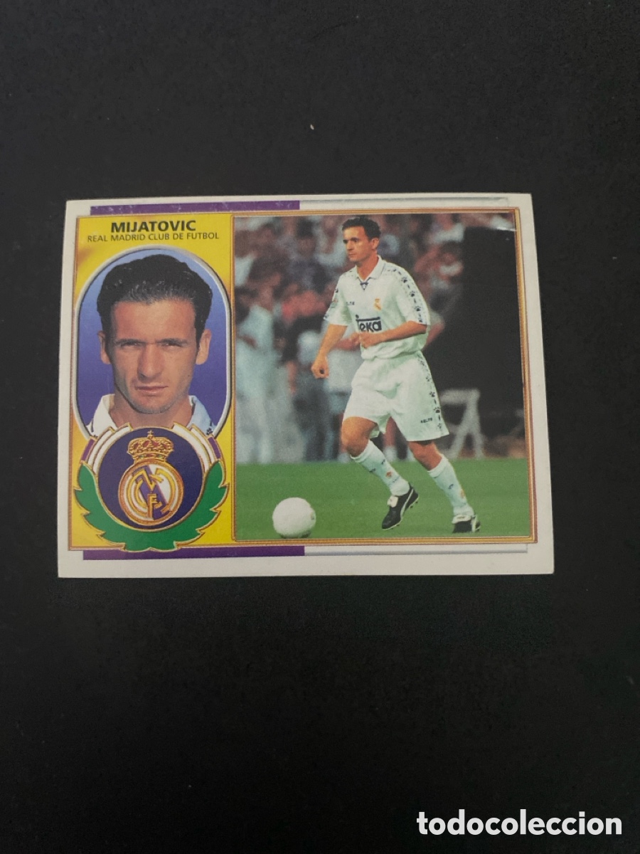 Cromos de f&uacute;tbol: Cromo liga 96/97 Real Madrid nunca pegado