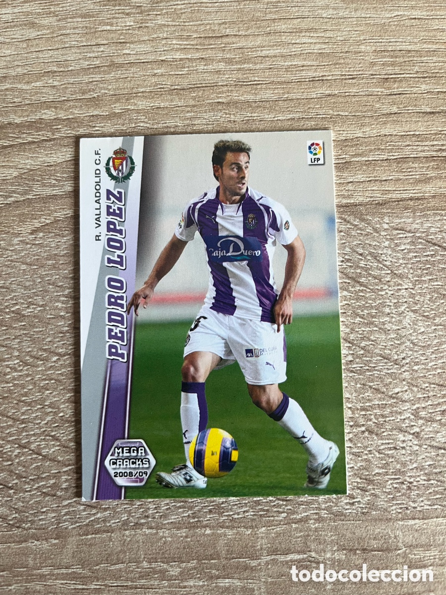 Cromos de f&uacute;tbol: 327 PEDRO L&Oacute;PEZ MEGACRACKS MGK 2008 2009 08 09 REAL VALLADOLID