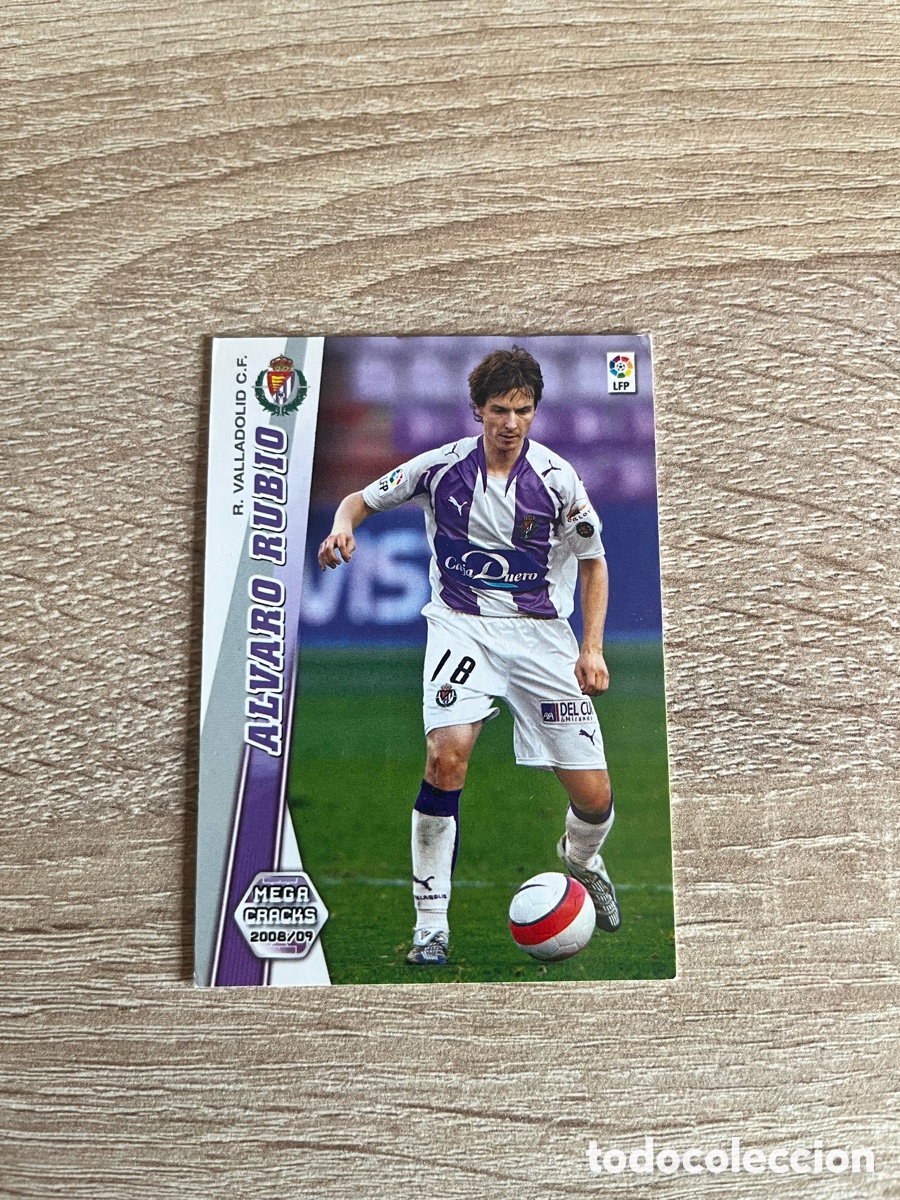 Cromos de f&uacute;tbol: 334 ALVARO RUBIO MEGACRACKS MGK 2008 2009 08 09 REAL VALLADOLID