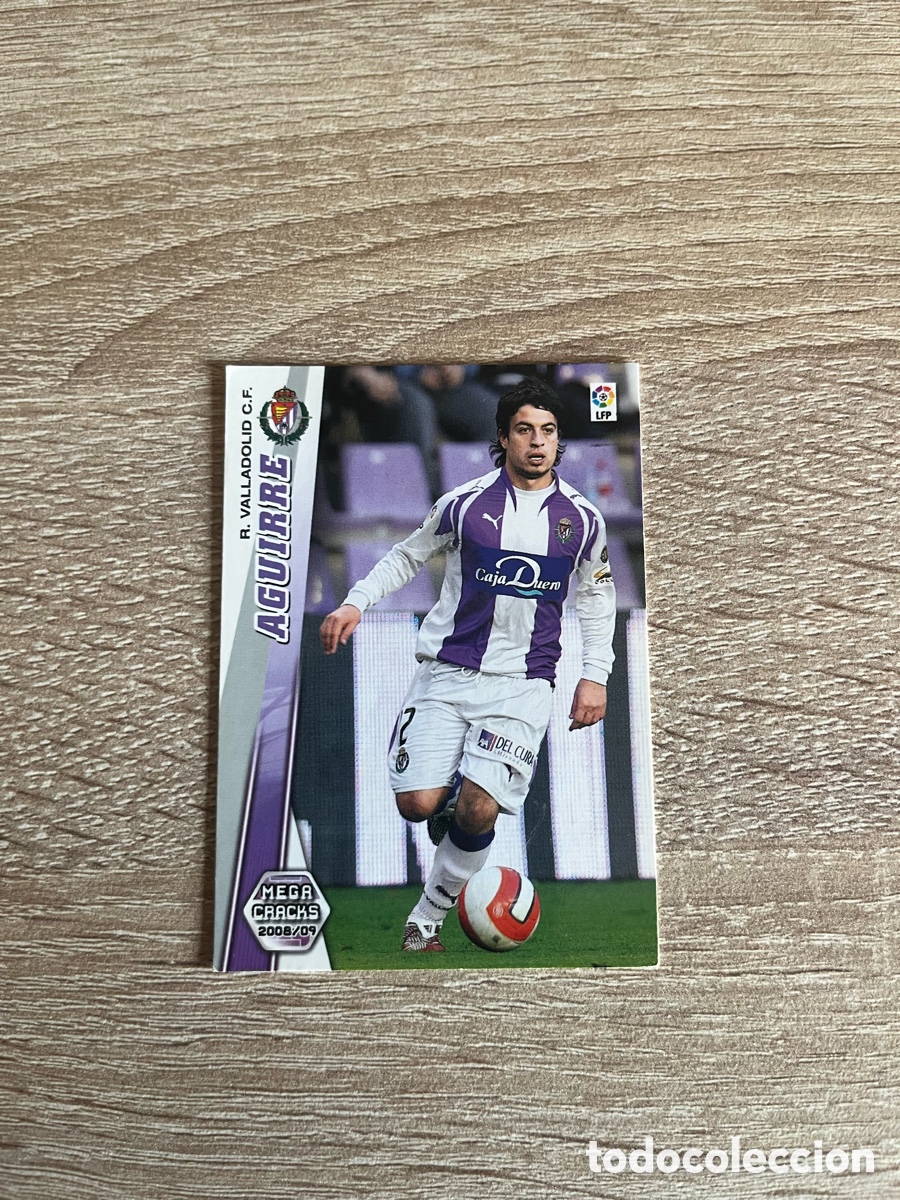 Cromos de f&uacute;tbol: 338 AGUIRRE MEGACRACKS MGK 2008 2009 08 09 REAL VALLADOLID