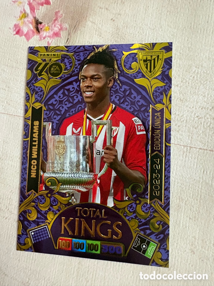 Cromos de f&uacute;tbol: Nico Williams 2023-24 Total Kings Athletic Club Adrenalyn XL 25 26