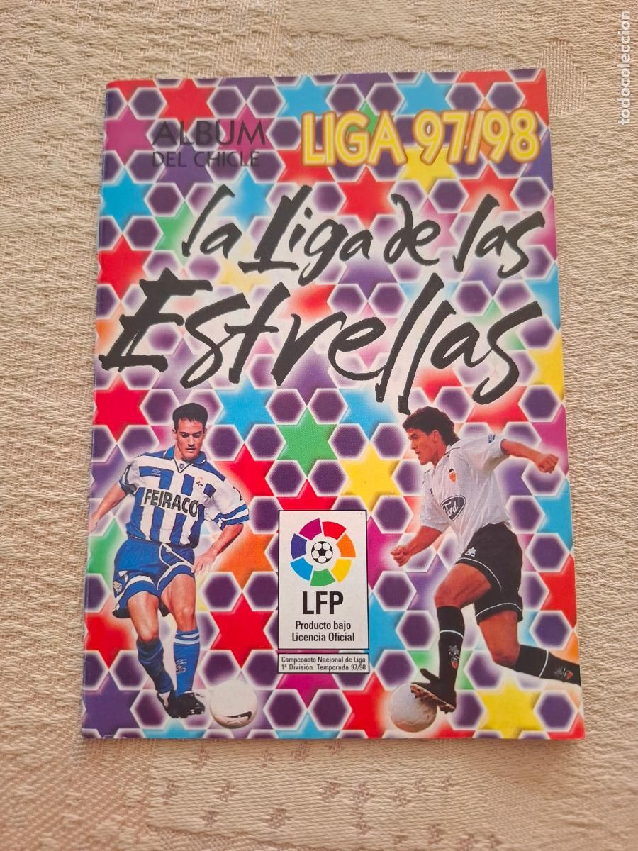 Fu&szlig;ball-Sticker: ALBUM VACIO DEL CHICLE LIGA 97 98 1997 1998 - LIGA DE LAS ESTRELLAS