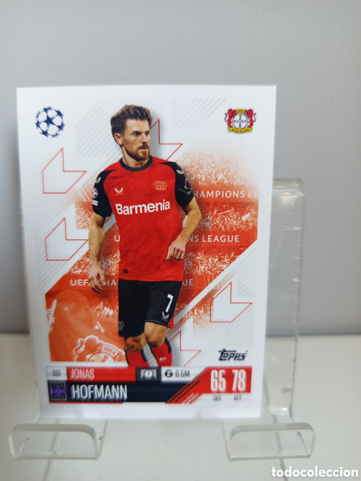 Cromos de f&uacute;tbol: ❇️ CROMO CARD ⚽ HOFMANN BAYERN LEVERKUSEN 201 2024 2025 24 25 MATCH ATTAX CHAMPIONS LEAGUE TOPPS ❇️