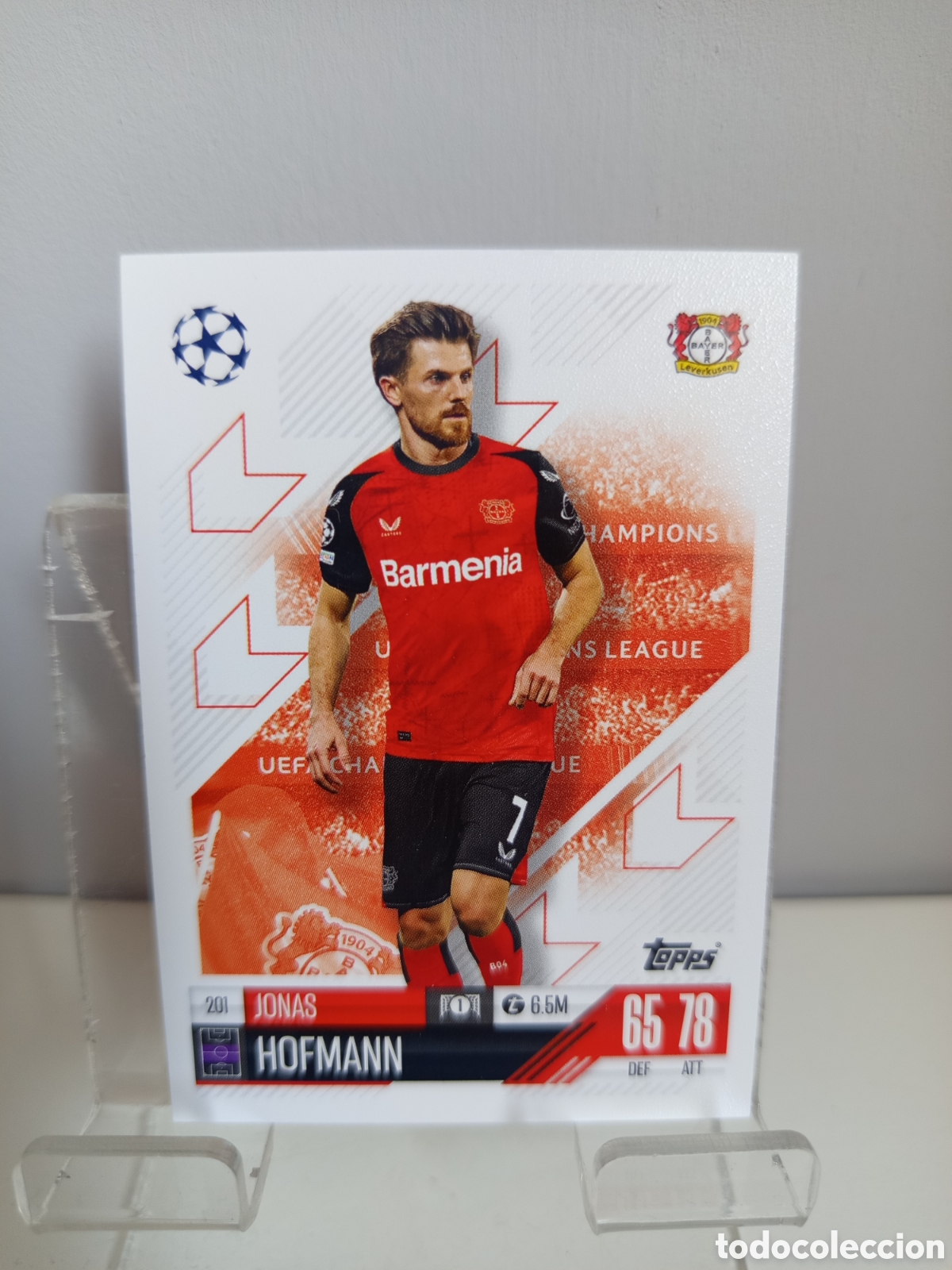 Cromos de f&uacute;tbol: ❇️ CROMO CARD ⚽ HOFMANN BAYERN LEVERKUSEN 201 2024 2025 24 25 MATCH ATTAX CHAMPIONS LEAGUE TOPPS ❇️