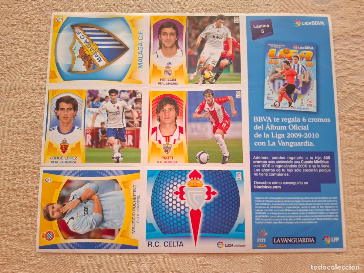 Cromos de f&uacute;tbol: ESTE 2009 2010 09 10 - L&Aacute;MINA/PLIEGO N&ordm; 5 - LA VANGUARDIA