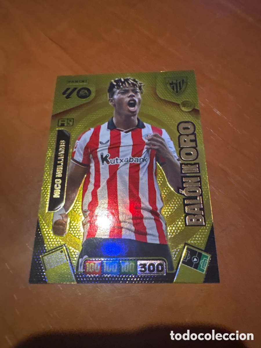 Cromos de f&uacute;tbol: 469 NICO WILLIAMS ATHLETIC BILBAO BALON DE ORO ⚽ LIGA ADRENALYN XL 2025 2026 25 26 ⚽