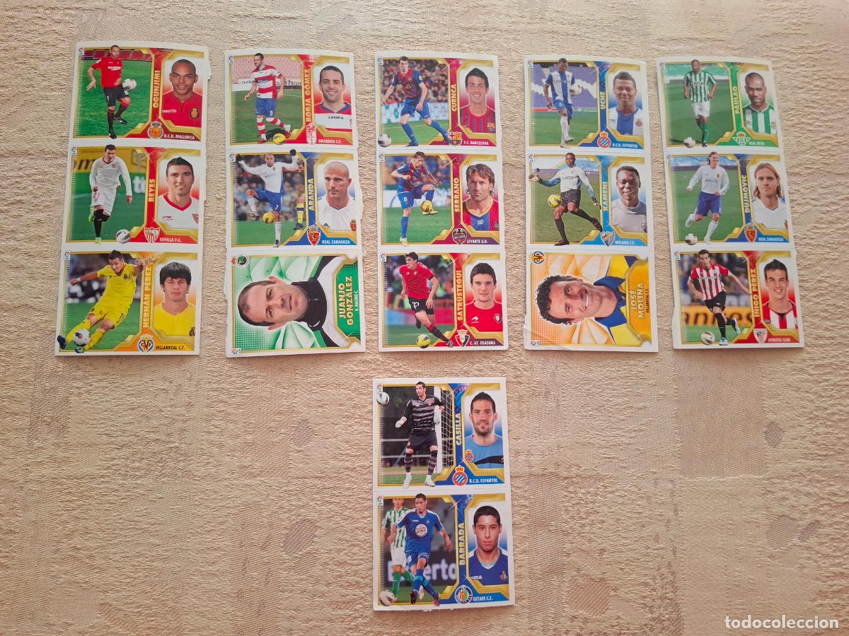 Fu&szlig;ball-Sticker: ESTE 2011 2012 11 12 - MERCADO DE INVIERNO - LOTE DE 17 CROMOS DIFERENTES