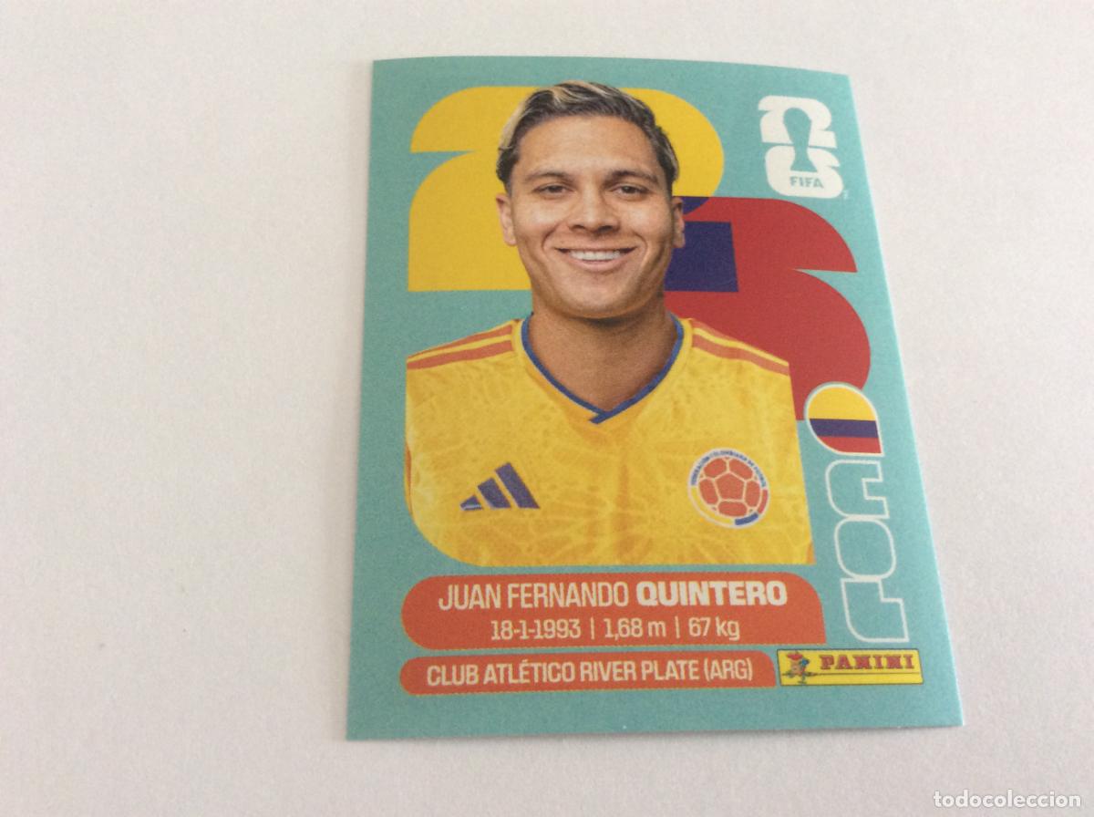 Cromos de f&uacute;tbol: COL15 COL 15 Juan Fernando Quintero Colombia Sticker Cromo FIFA World Cup 2026 26 Panini Mundial