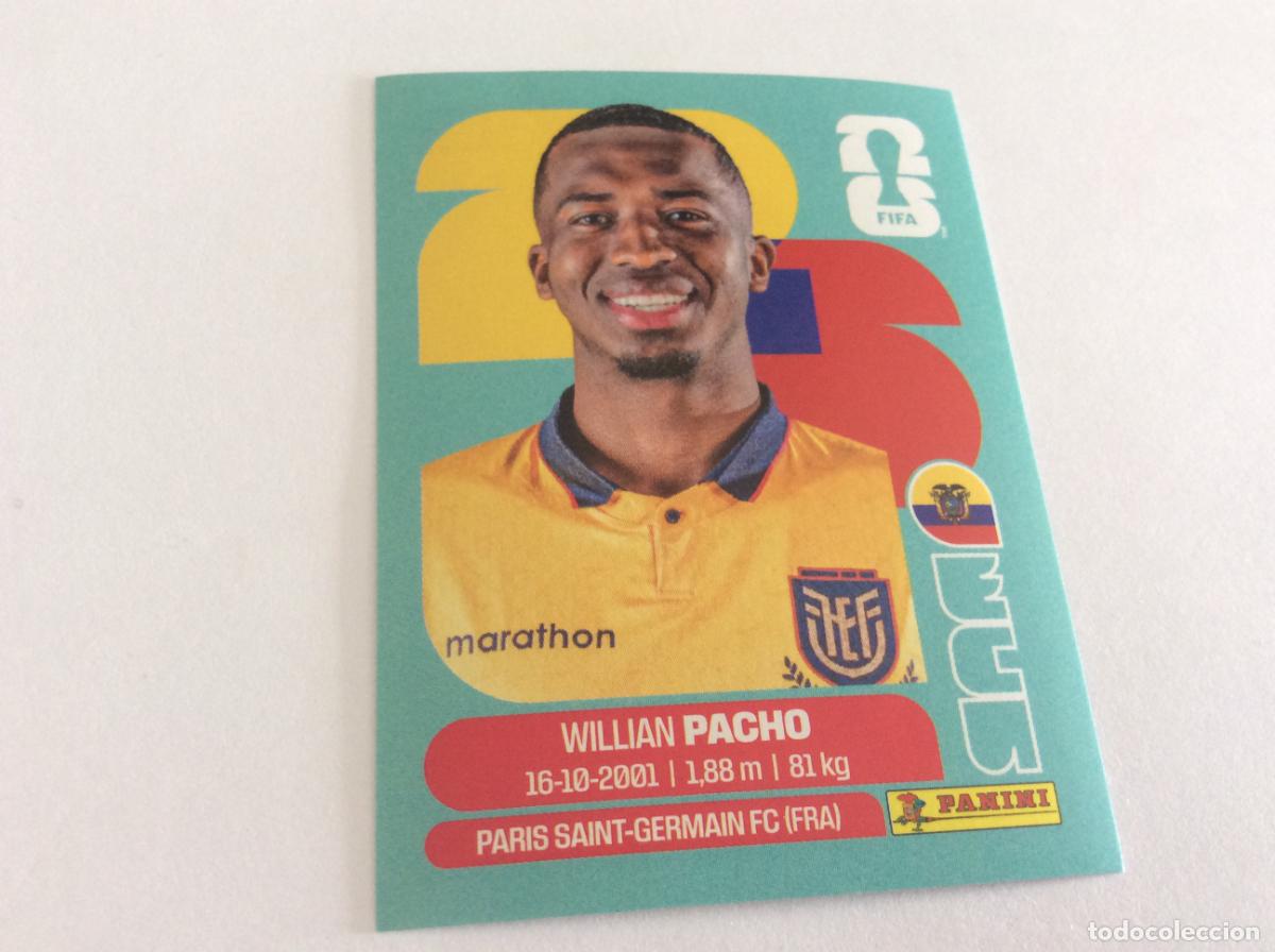 Cromos de f&uacute;tbol: ECU6 ECU 6 Willian Pacho Ecuador Sticker Cromo FIFA World Cup 2026 26 Panini Mundial