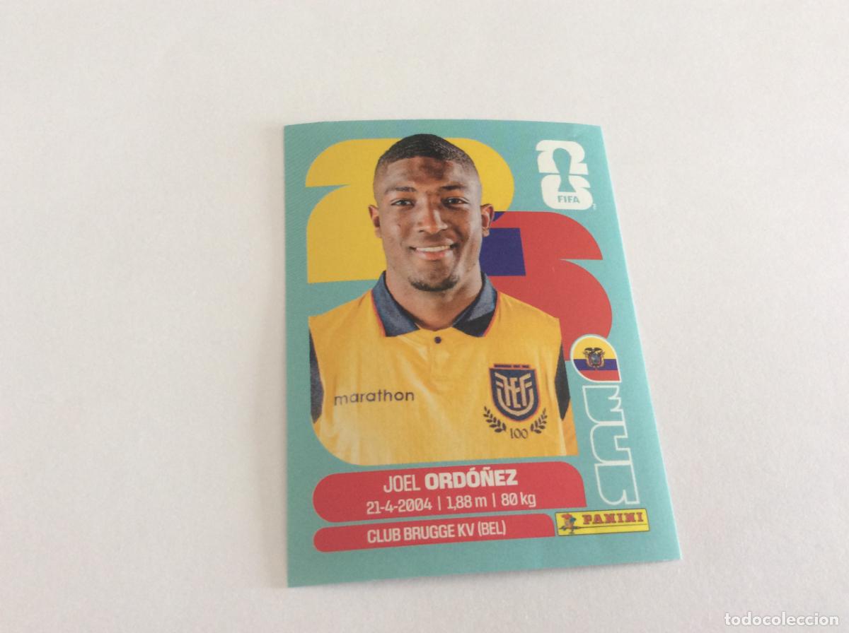 Cromos de f&uacute;tbol: ECU8 ECU 8 Joel Ord&oacute;&ntilde;ez Ecuador Stick Ecuador Sticker Cromo FIFA World Cup 2026 26 Panini Mundial