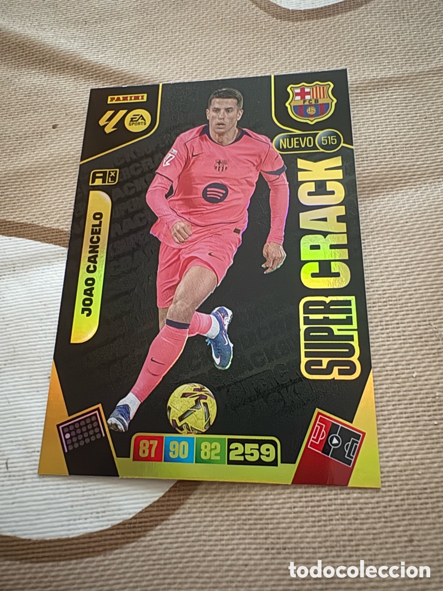 Cromos de f&uacute;tbol: JOAO CANCELO BARCELONA 515 NUEVO SUPER CRACK ADRENALYN XL LIGA 2025/2026 25 26 PANINI