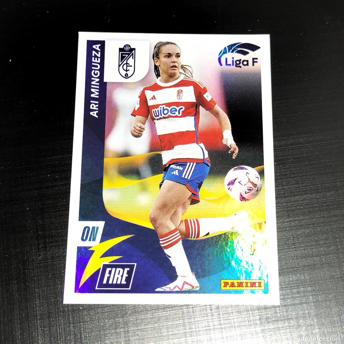 Cromos de f&uacute;tbol: N&ordm; 327 ARI MINGUEZA ON FIRE GRANADA CROMOS LIGA F FEMENINA PANINI 2023 2024 23 24