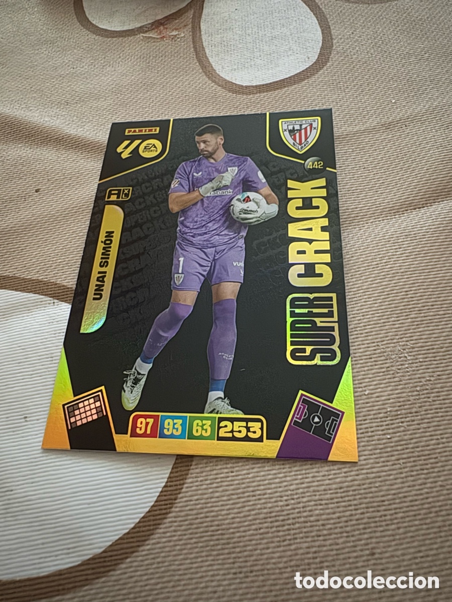 Cromos de f&uacute;tbol: 442 - UNAI SIMON, AT.BILBAO SUPER CRACK ADRENALYN 2025 2026