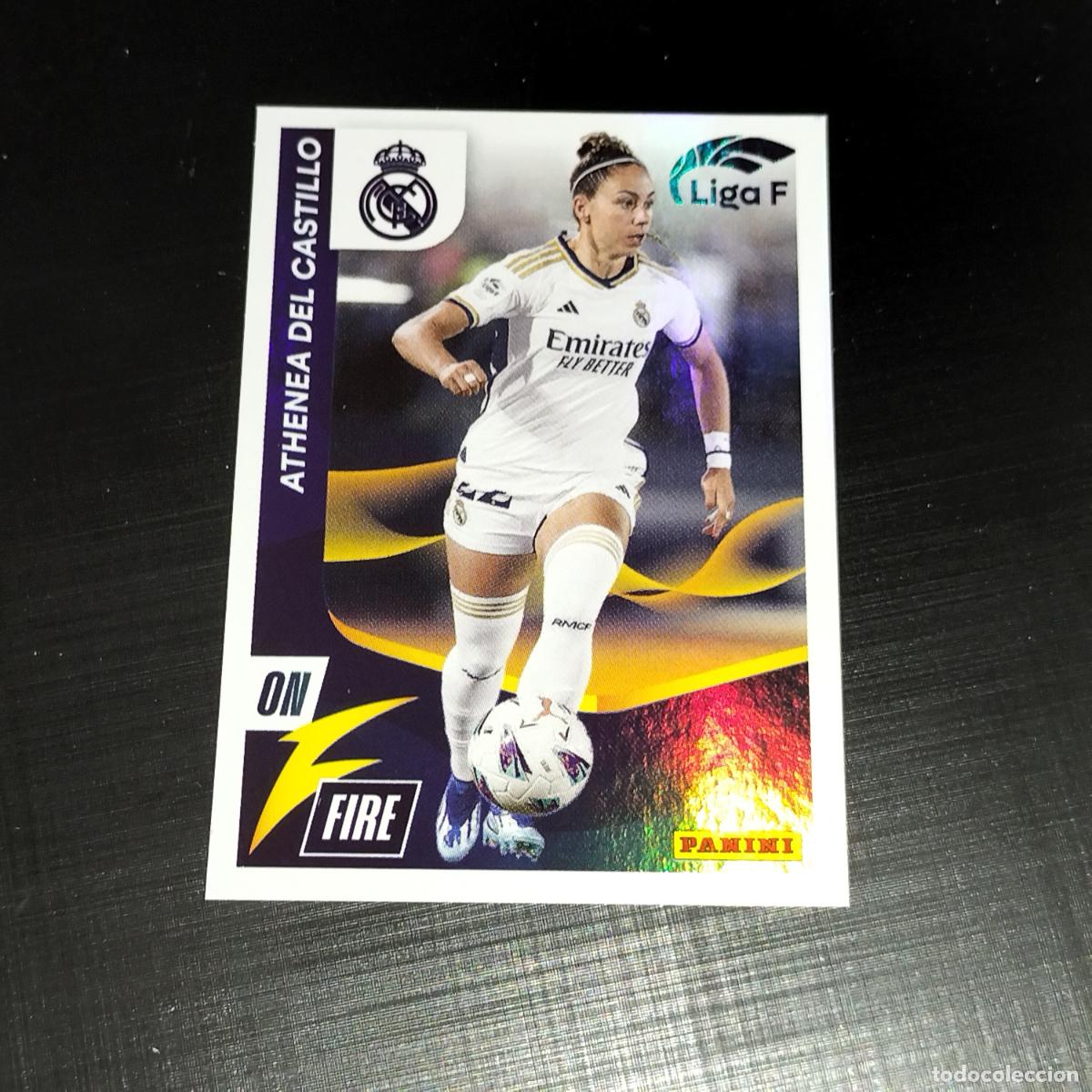 Cromos de f&uacute;tbol: N&ordm; 328 ATHENEA DEL CASTILLO ON FIRE REAL MADRID CROMOS LIGA F FEMENINA PANINI 2023 2024 23 24
