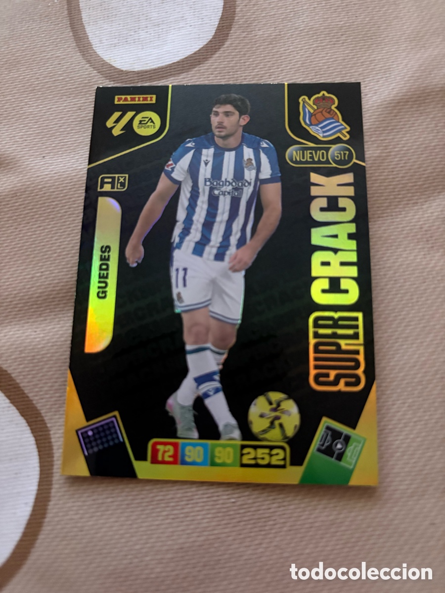 Cromos de f&uacute;tbol: GUEDES REAL SOCIEDAD 517 NUEVO SUPER CRACK ADRENALYN XL LIGA 2025/2026 25 26 PANINI