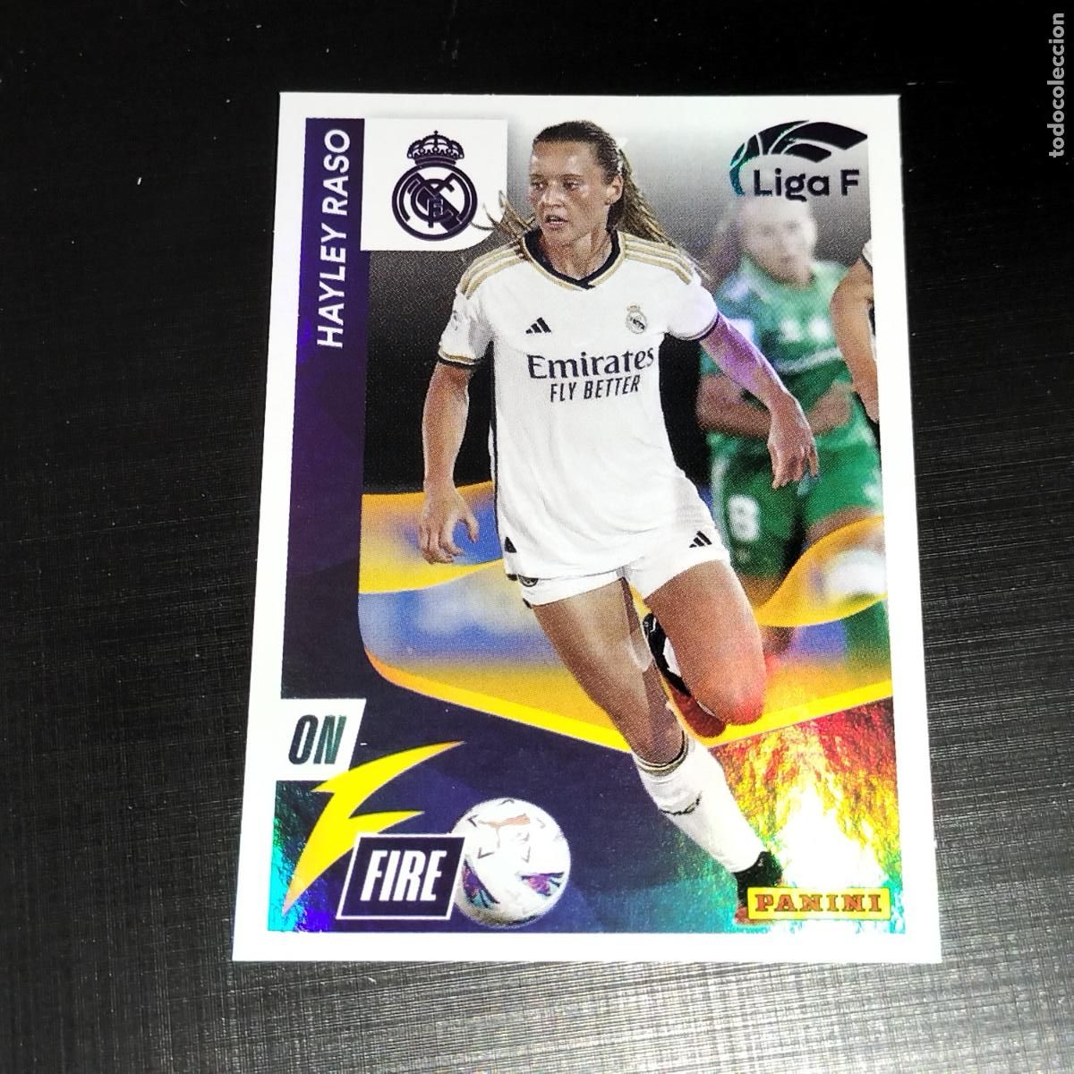 Cromos de f&uacute;tbol: N&ordm; 334 HARLEY RASO ON FIRE REAL MADRID CROMOS LIGA F FEMENINA PANINI 2023 2024 23 24