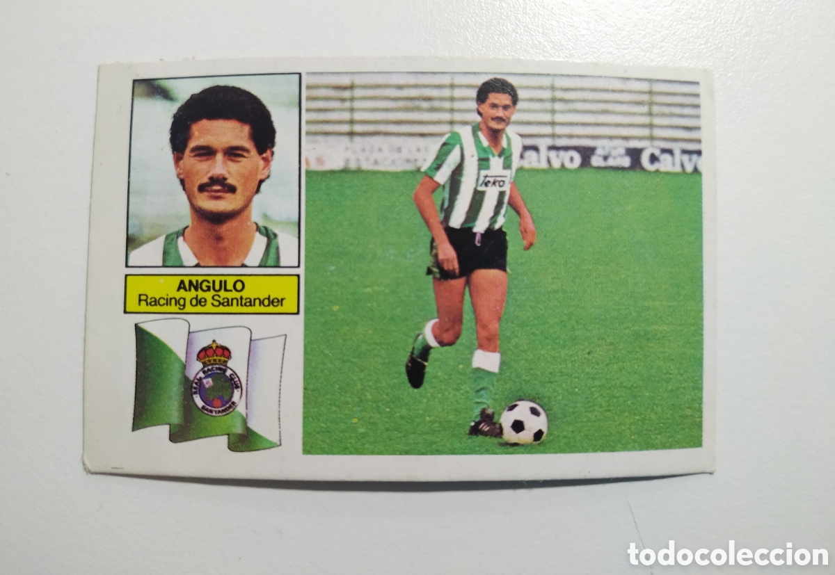 Fu&szlig;ball-Sticker: ANGULO VERSION RAYAS RACING DE SANTANDER DESPEGADO LIGA EDICIONES ESTE 1982 1983 82 83
