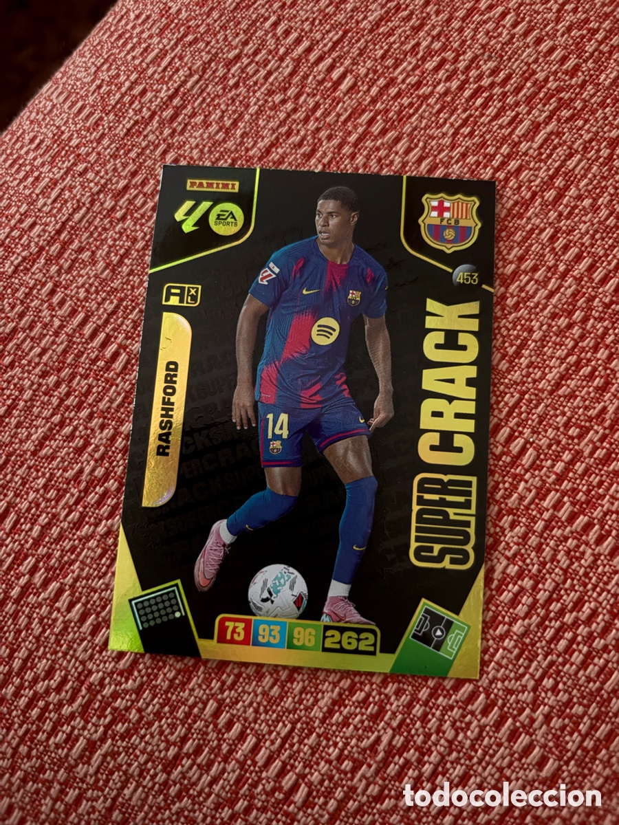 Cartes &agrave; collectionner de Football: Rashford S&uacute;per Crack n&uacute;mero 453 Del Barcelona cromo adrenalyn XL 25-26 2025-2026