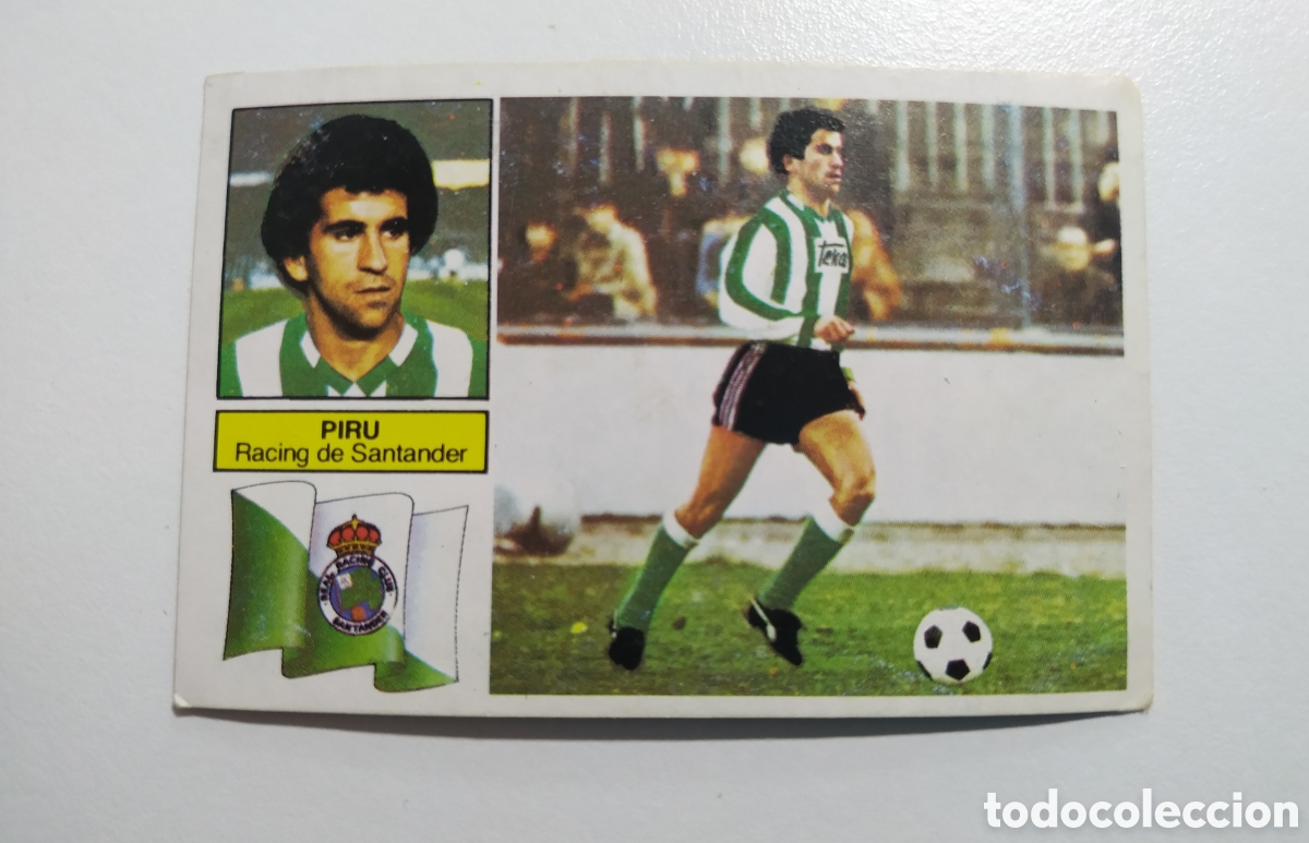 Cartes &agrave; collectionner de Football: PIRU VERSION RAYAS RACING DE SANTANDER DESPEGADO LIGA EDICIONES ESTE 1982 1983 82 83