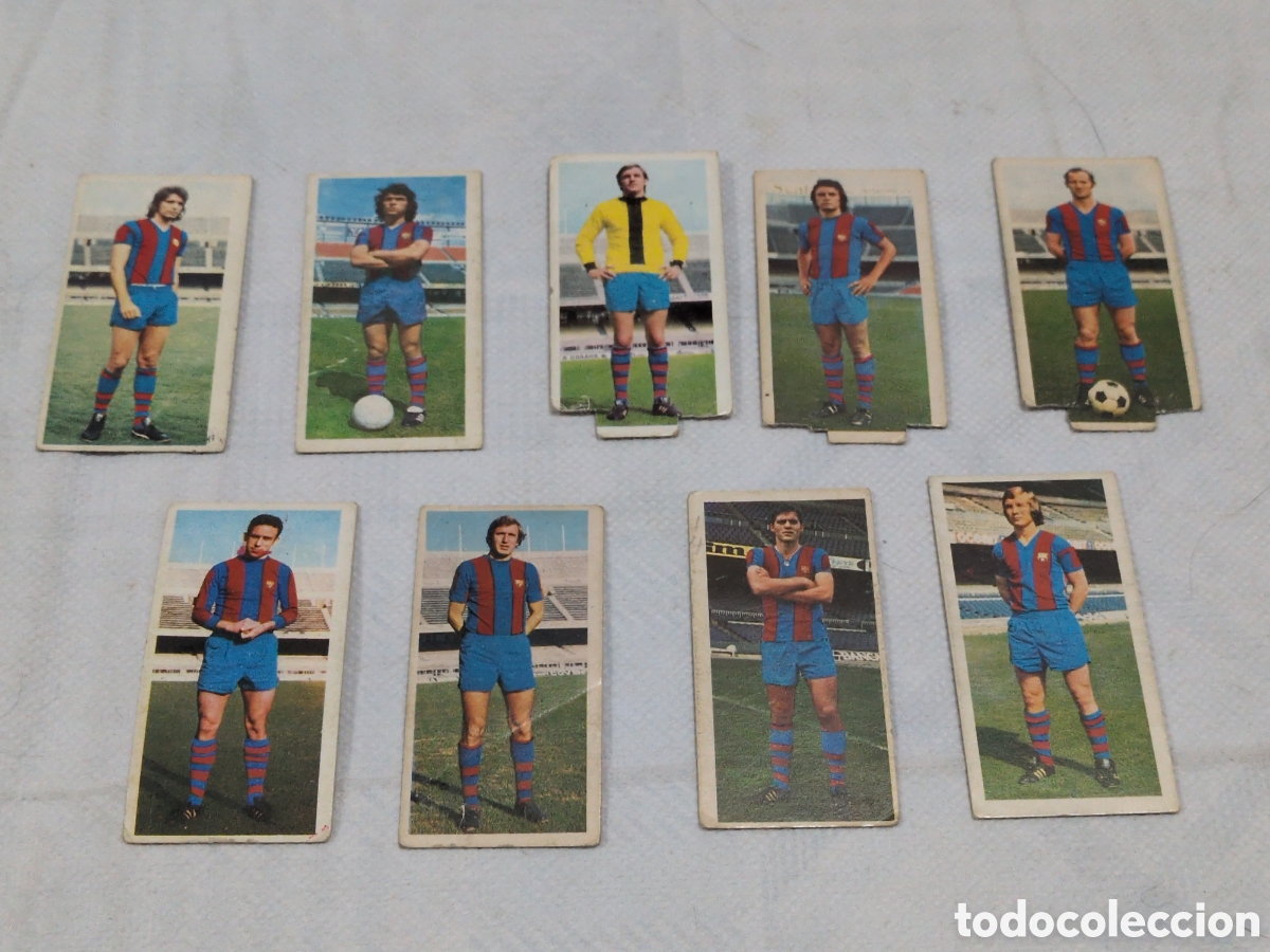 Cromos de Futebol: Lote de 9 cromos del F.C.Barcelona. liga 75/76. Colecciones Este.