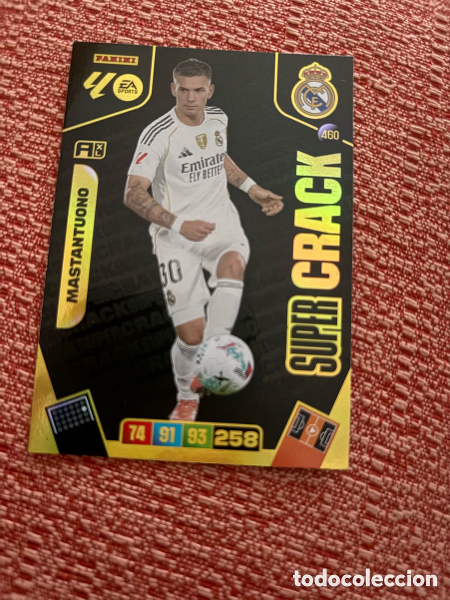 Cromos de Futebol: 460.- MASTANTUONO -SUPER CRACK- (R. MADRID) ADRENALYN XL LIGA 2025/26 (PANINI)