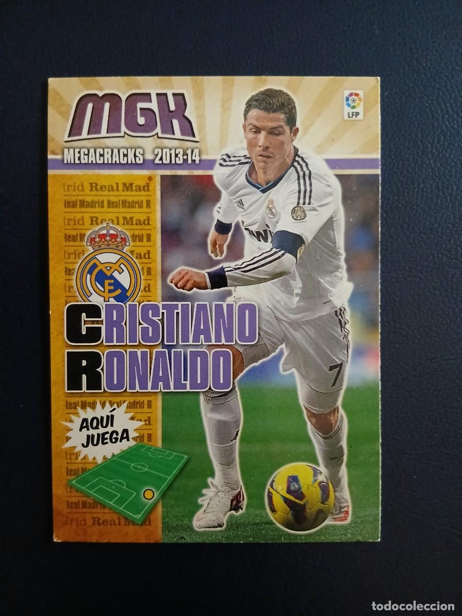 Cromos de f&uacute;tbol: 216 CRISTIANO RONALDO REAL MADRID MEGACRACKS 2013-2014 de Panini.