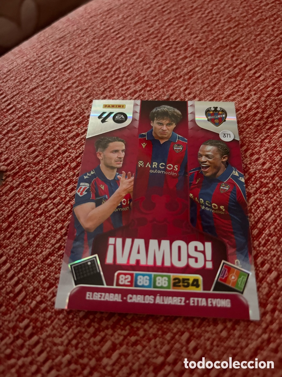 Cromos de f&uacute;tbol: 371 VAMOS DEL LEVANTE 25 26 ADRENALYN XL 2025 2026