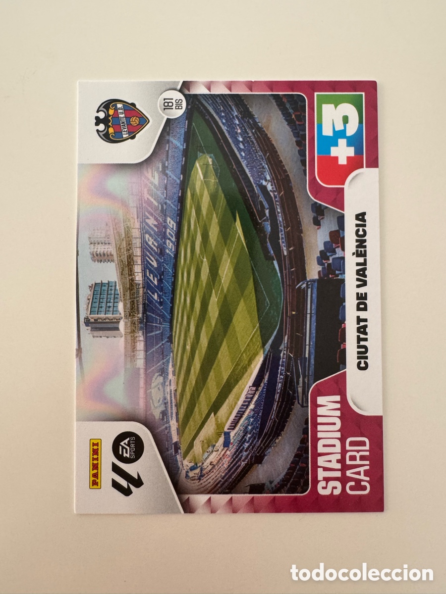 Cromos de f&uacute;tbol: PANINI ADRENALYN XL LIGA 2025-2026 25-26 &ndash; ESTADIO &ndash; Ciutat de Val&egrave;ncia N&ordm; 181 BIS