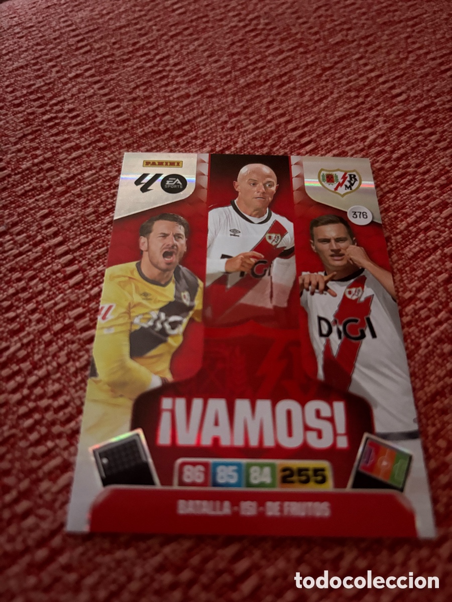 Cromos de f&uacute;tbol: 376 VAMOS DEL RAYO VALLECANO 25 26 ADRENALYN XL 2025 2026 NUEVO