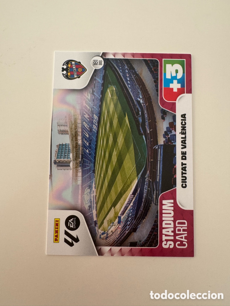 Cromos de f&uacute;tbol: PANINI ADRENALYN XL LIGA 2025-2026 25-26 &ndash; ESTADIO &ndash; Ciutat de Val&egrave;ncia N&ordm; 181 BIS