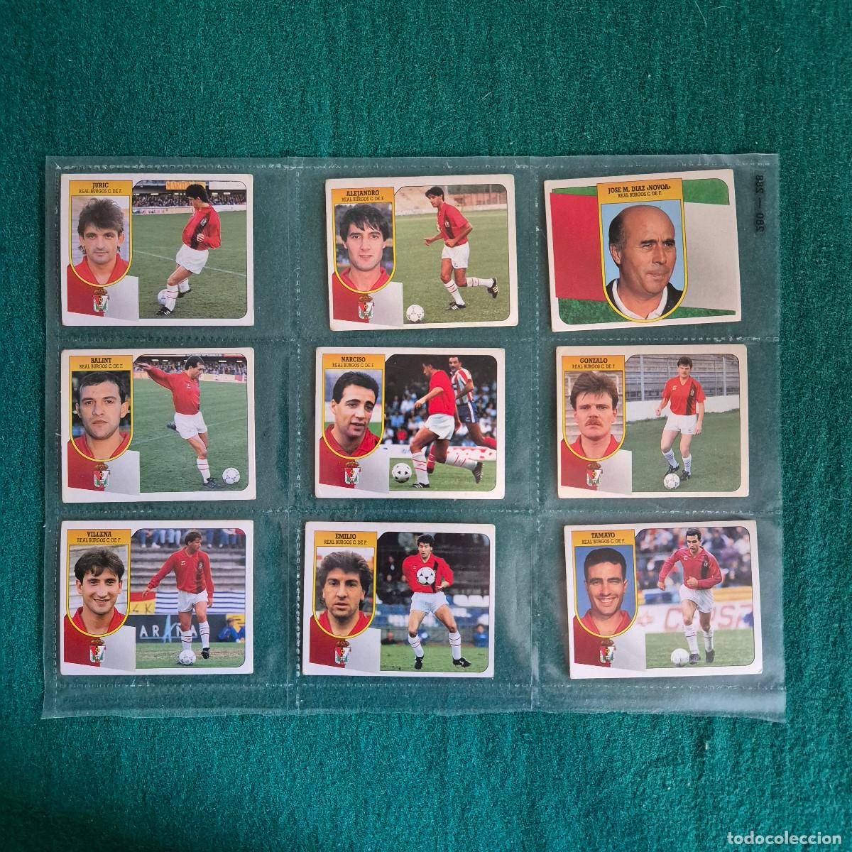 Cromos de Futebol: 9 CROMOS LIGA ESTE 1991 1992 91 92 BURGOS