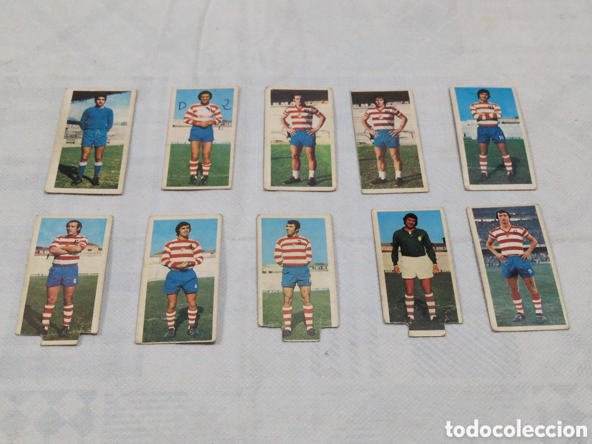 Cromos de Futebol: Lote de 10 cromos del Granada. liga 75/76. Colecciones Este.