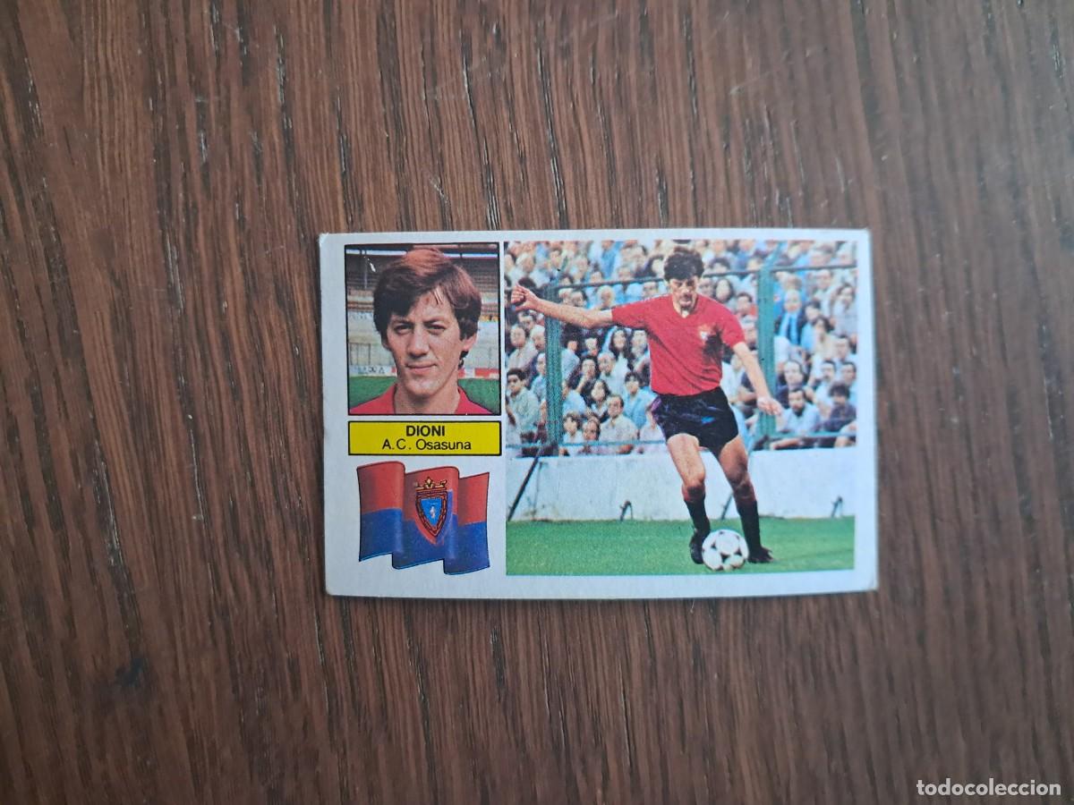 Cromos de f&uacute;tbol: cromo de futbol, ediciones Este, liga 82-83, Dioni, A.C. Osasuna. sin pegar.