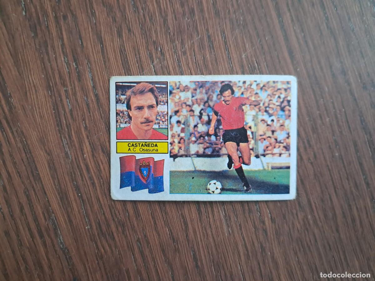 Cromos de f&uacute;tbol: cromo de futbol, ediciones Este, liga 82-83, Casta&ntilde;eda, A.C. Osasuna. sin pegar.