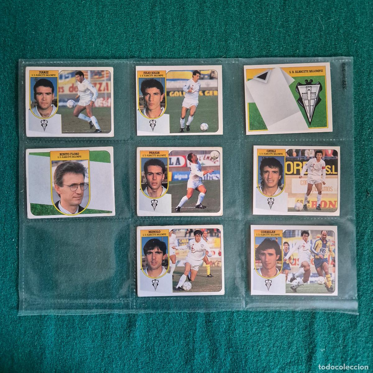 Cromos de Futebol: 8 CROMOS LIGA ESTE 1991 1992 91 92 ALBACETE