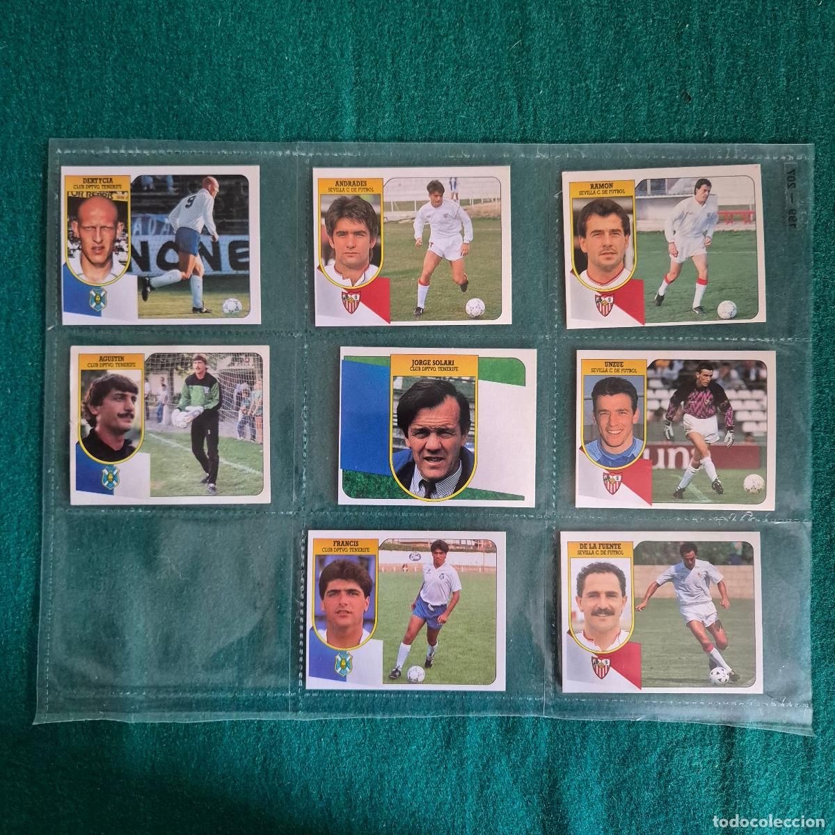 Cromos de Futebol: 8 CROMOS LIGA ESTE 1991 1992 91 92 TENERIFE SEVILLA