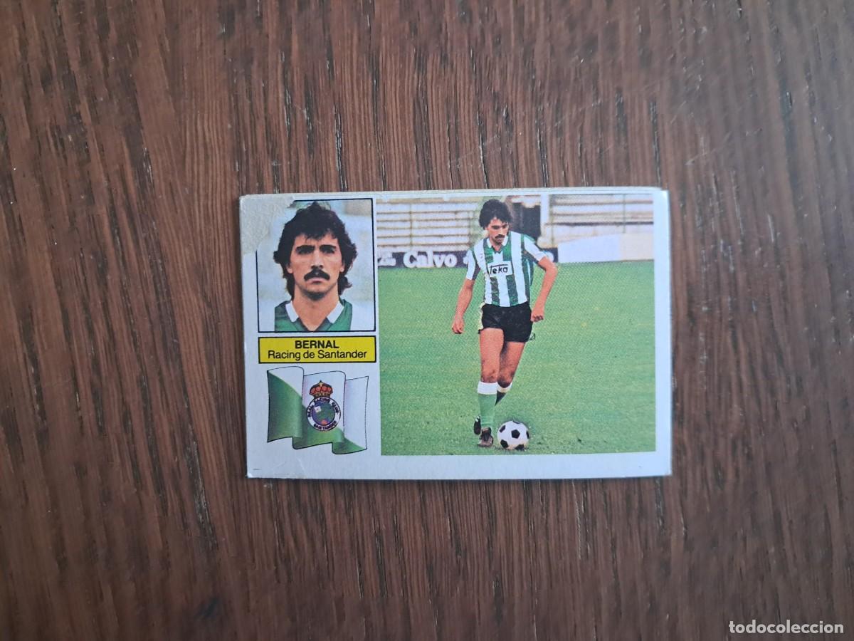 Cromos de f&uacute;tbol: cromo de futbol, ediciones Este, liga 82-83, Bernal, Racing de Santander. sin pegar.