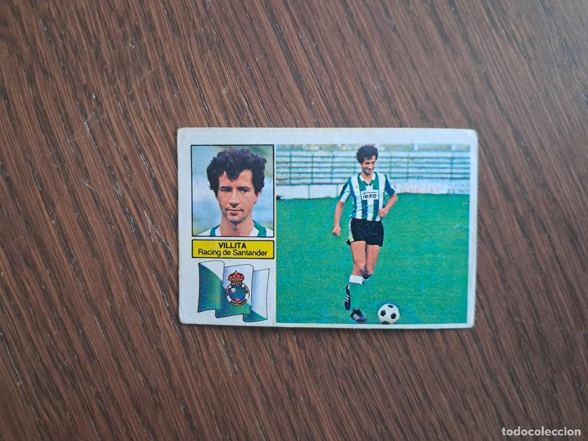 Cromos de f&uacute;tbol: cromo de futbol, ediciones Este, liga 82-83, Villita, Racing de Santander. sin pegar.