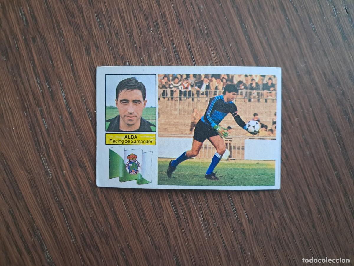Figurine di Calcio: cromo de futbol, ediciones Este, liga 82-83, Alba, Racing de Santander. sin pegar.