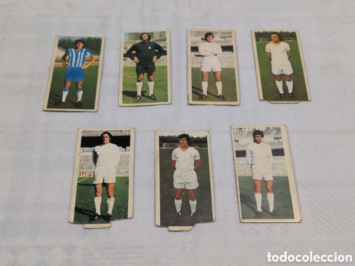 Figurine di Calcio: Lote de 7 cromos del Real Madrid. liga 75/76. Colecciones Este.