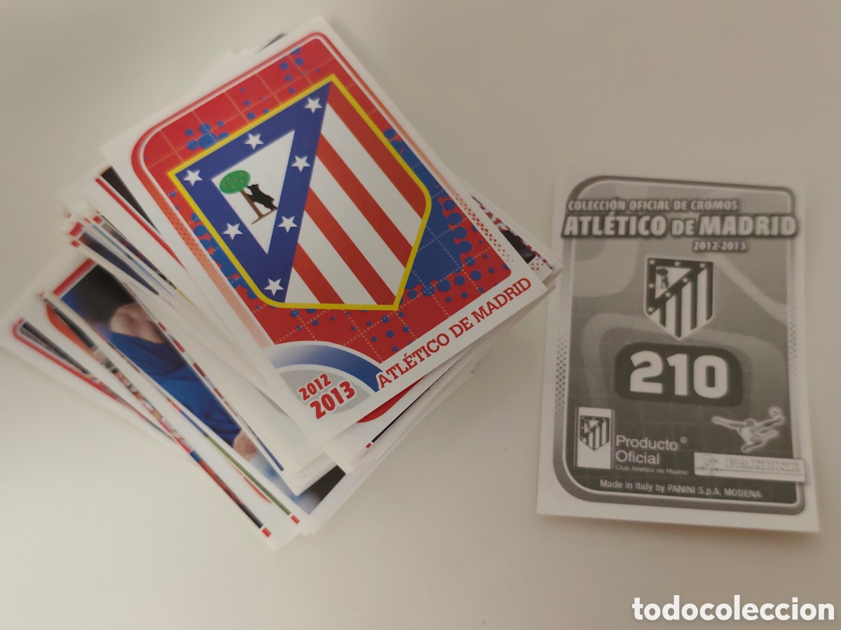 Cromos de f&uacute;tbol: 154 CROMOS DIFERENTES SIN PEGAR COLECCI&Oacute;N OFICIAL ATL&Eacute;TICO MADRID 2012 2013