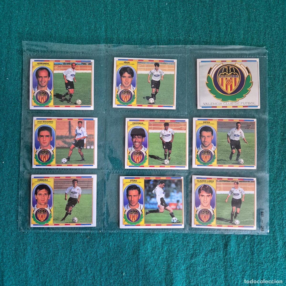 Cromos de f&uacute;tbol: 9 CROMOS LIGA ESTE 1996 1997 96 97 VALENCIA