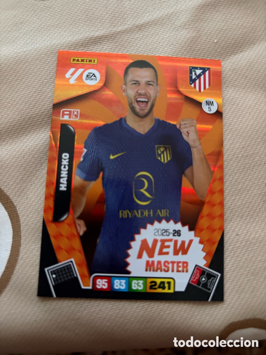 Cromos de f&uacute;tbol: new master 5 hancko 5 atletico de madrid adrenalyn 2025 2026 25 26 trading card