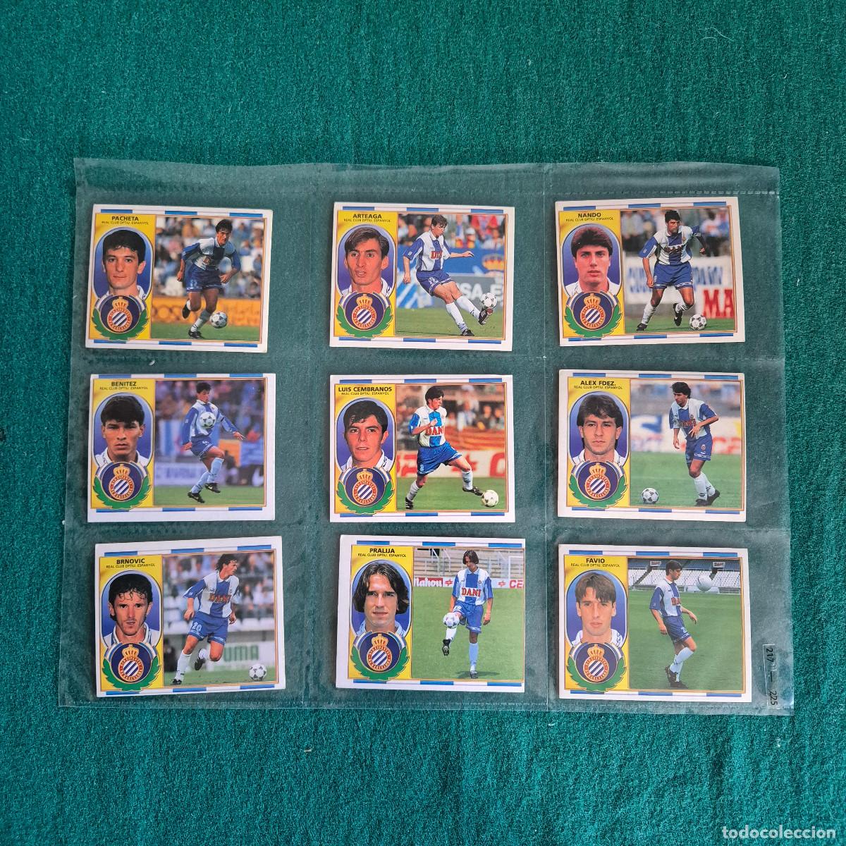 Cromos de f&uacute;tbol: 9 CROMOS LIGA ESTE 1996 1997 96 97 ESPA&Ntilde;OL