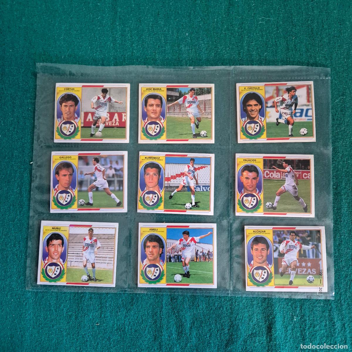 Cromos de f&uacute;tbol: 9 CROMOS LIGA ESTE 1996 1997 96 97 RAYO